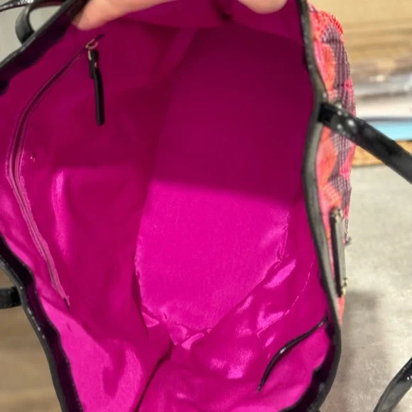 Kate Spade New York Multi-Colored Chevron Handbag - Picture 12 of 14